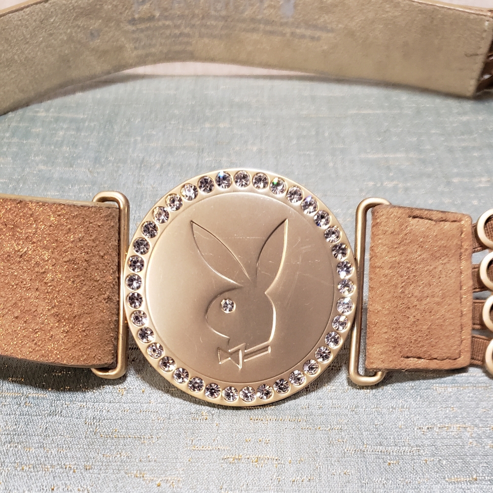 Playboy Gold and Tan Women's Belt